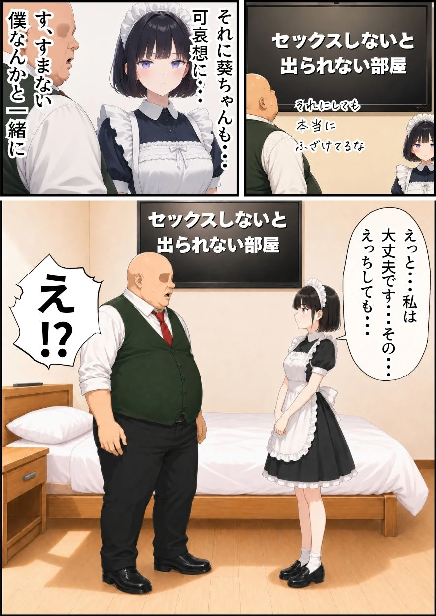 セックスしないと出られない部屋にジト目メイドさんと閉じ込められたんだが・・・ 画像3